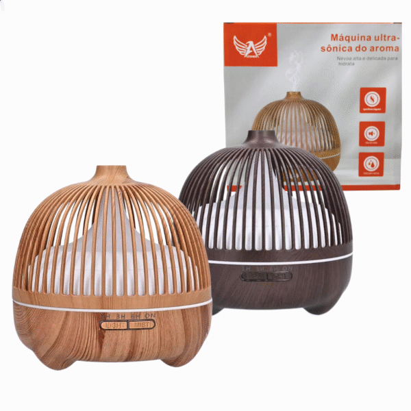 Umidificador de Ar Doméstico Aparelho Difusor Vaporizador de Ambiente com LED 550ml Altomex AL-2692