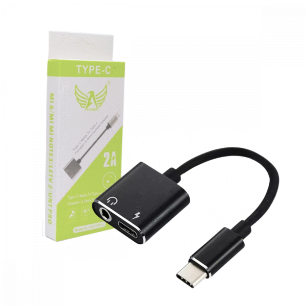 Adaptador 2 em 1 TIPO- C para P2 Áudio Carregador 3.5mm Altomex AL-139-TYPE-C