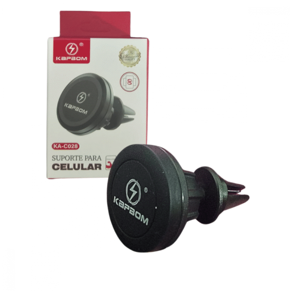 Suporte Veicular Universal para Celular com Imã Magnético e Encaixe na Saída de Ar Kapbom KA-C028