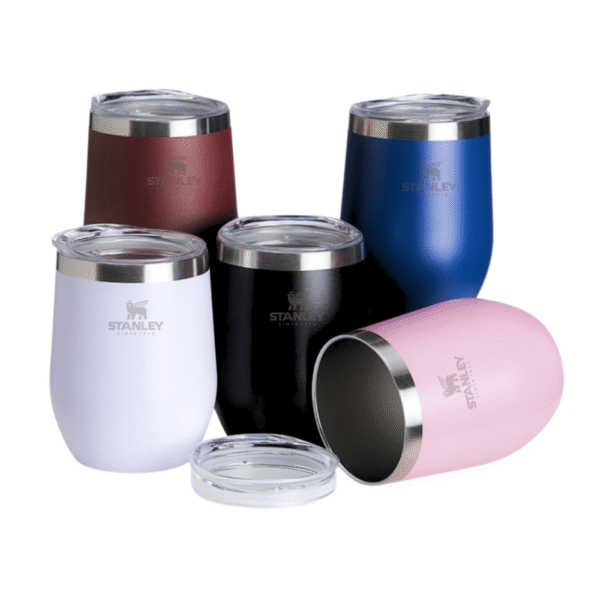 Mini Copo Térmico Cuia 350 ml em Aço Inox com Tampa Logo Stan. Cuia-350 (***DISPONÍVEL CIANO, NUDE, AZUL, AZUL MARINHO, VERDE ESCURO E VERDE)